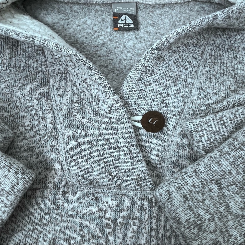 Nike ACG Women's Sherpa Lined 1-Button Pullover Hoodie Sweatshirt Size M; Sports - Picture 8 of 14